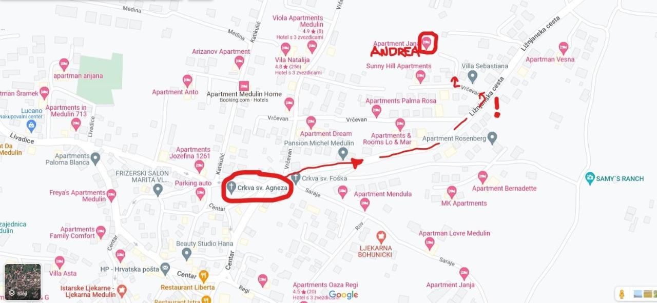 Apartma Andrea Medulin Kültér fotó